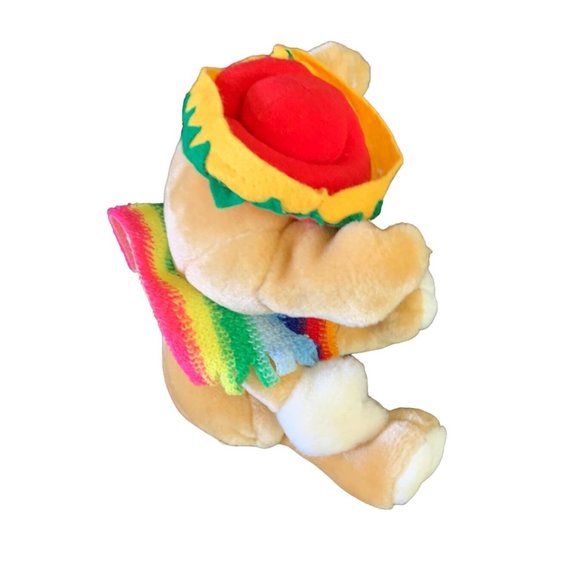 Goffa Plush Stuffed Animal Toy Chihuahua Dog Sombrero Sarape Shawl Pablo Vintage - Picture 4 of 6